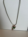 Floral resin necklace