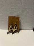 Star Trek wood earrings