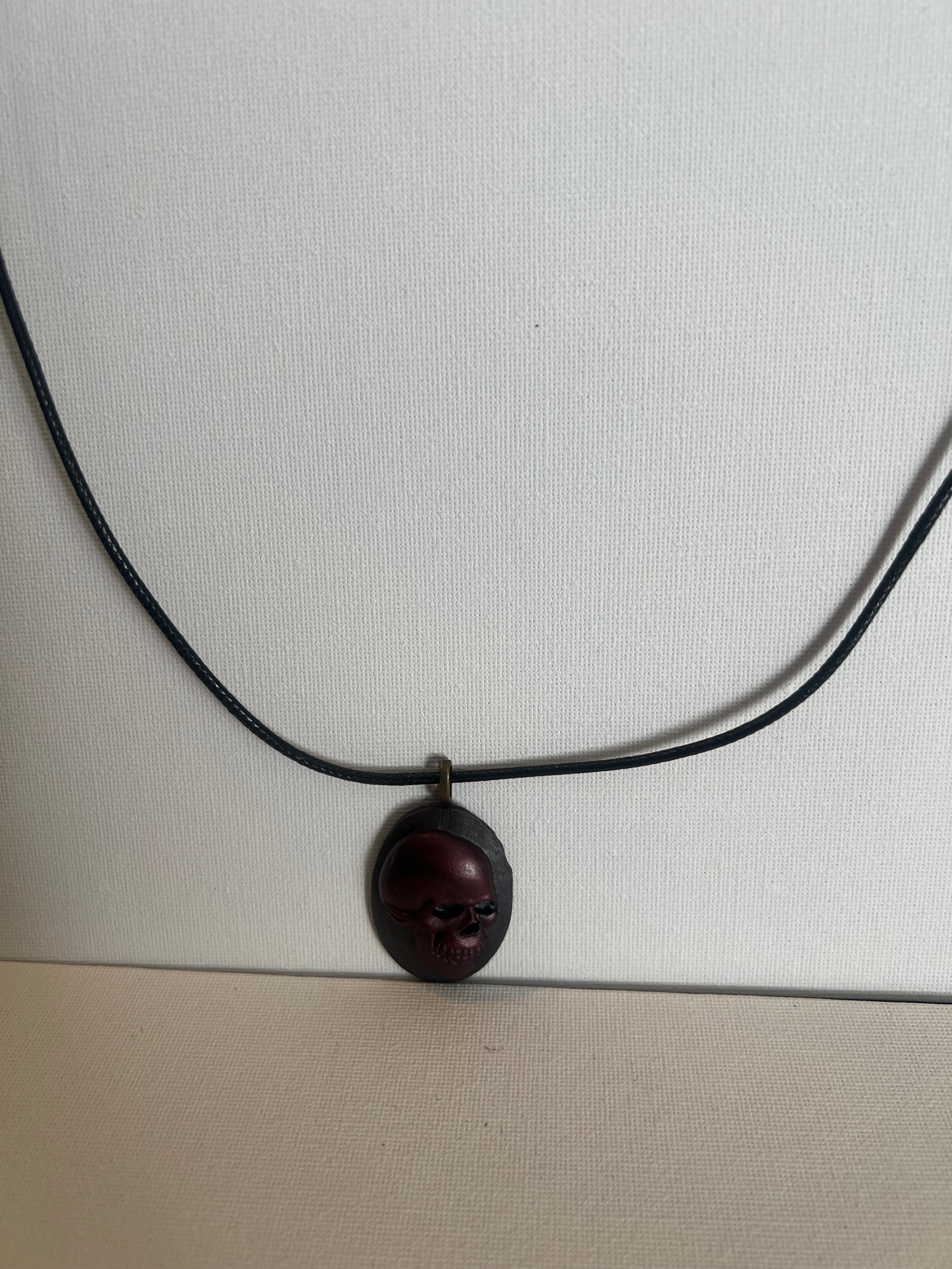 Skull resin necklace