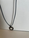 Bronze gear resin necklace