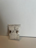Wood cross earrings