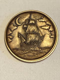 Pirate Gold Brass Coin