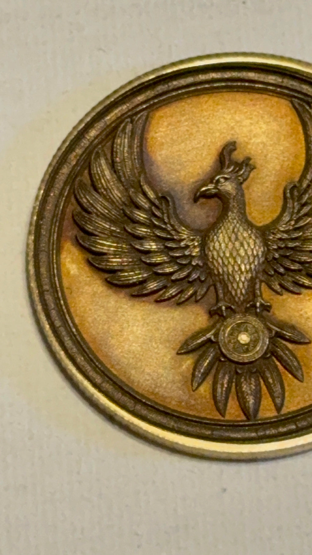 Phoenix Brass Coin