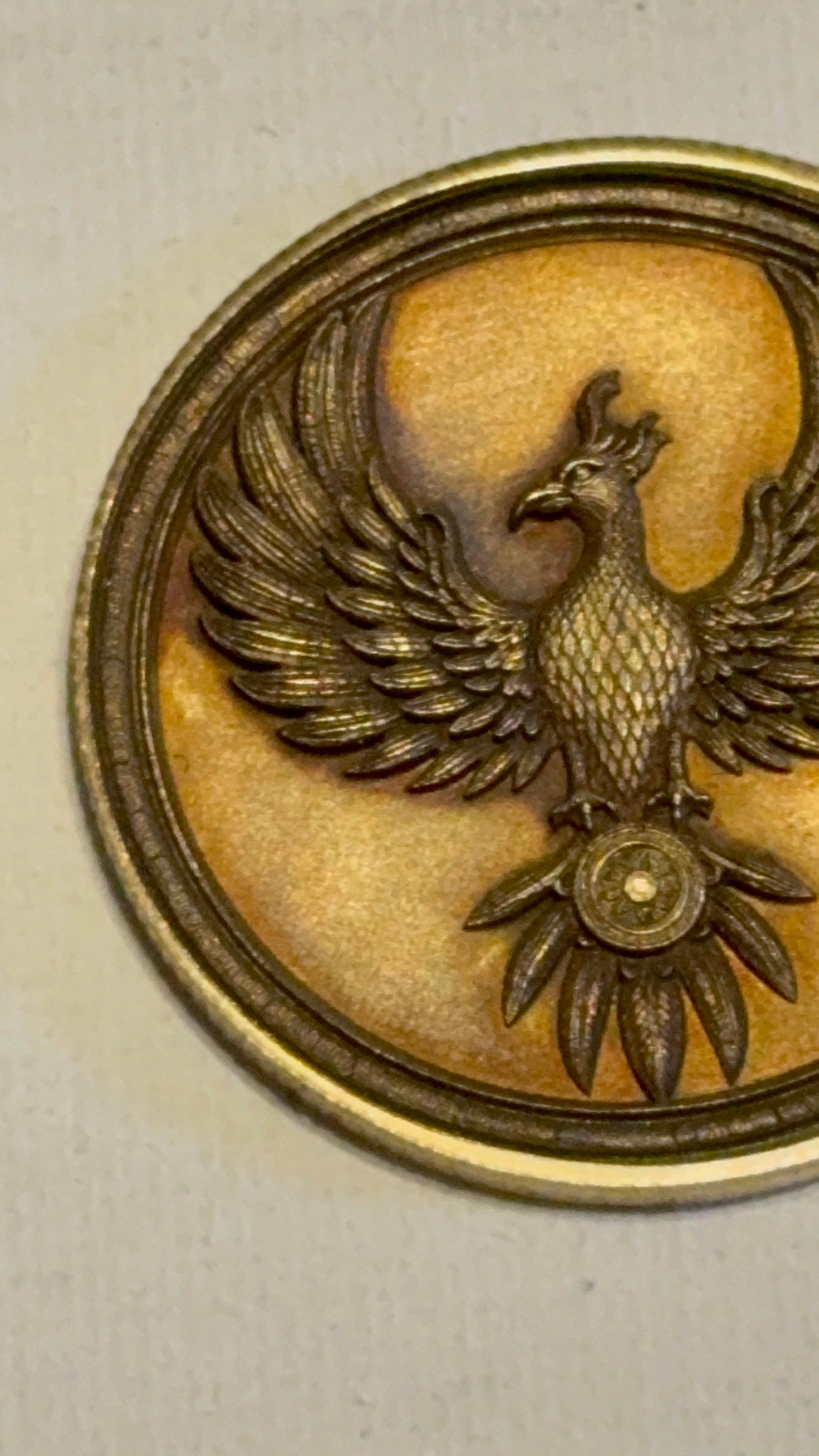 Phoenix Brass Coin