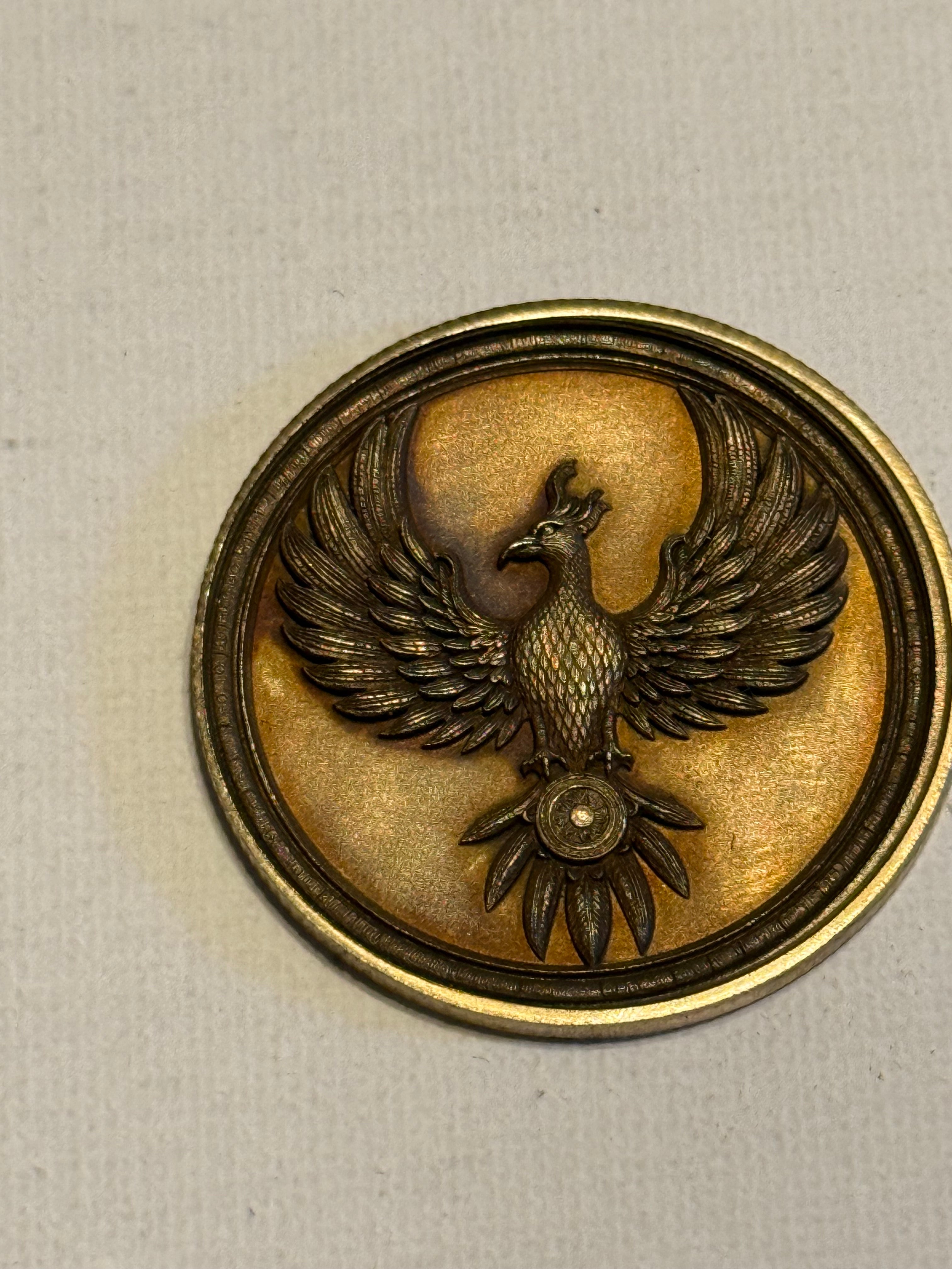 Phoenix Brass Coin