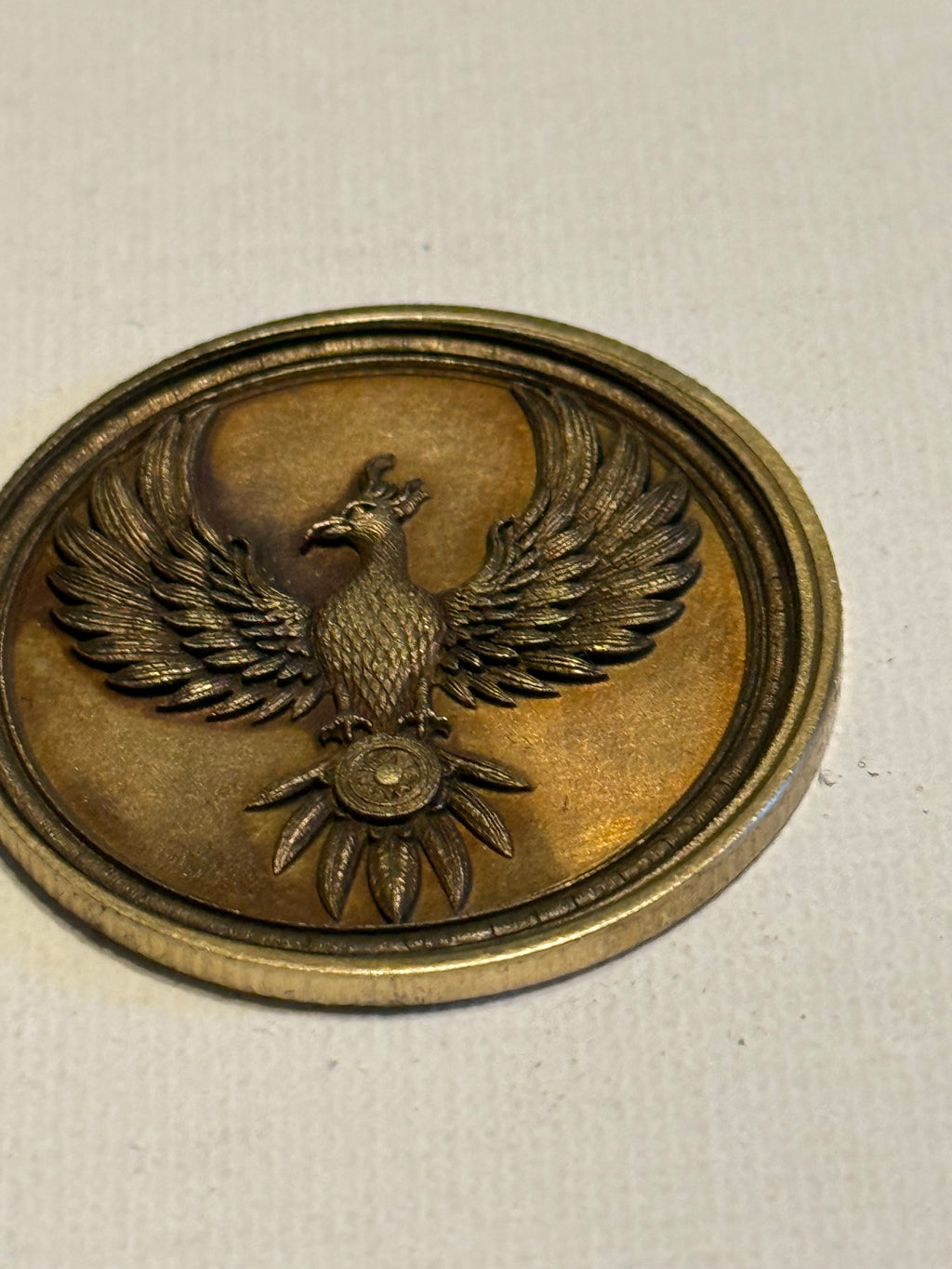Phoenix Brass Coin