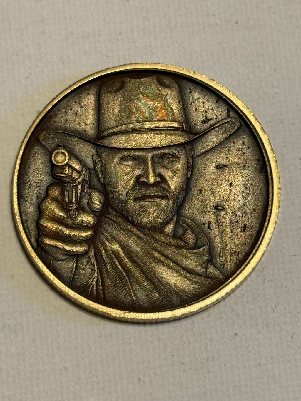 Ole Cowboy Brass Coin