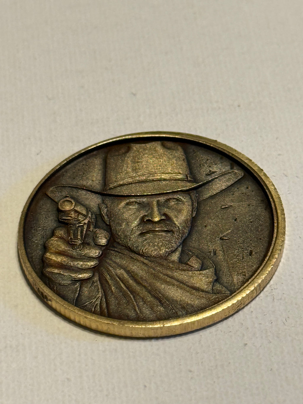 Ole Cowboy Brass Coin