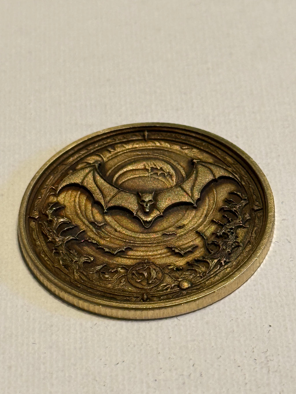 At Night We Rise Brass Coin