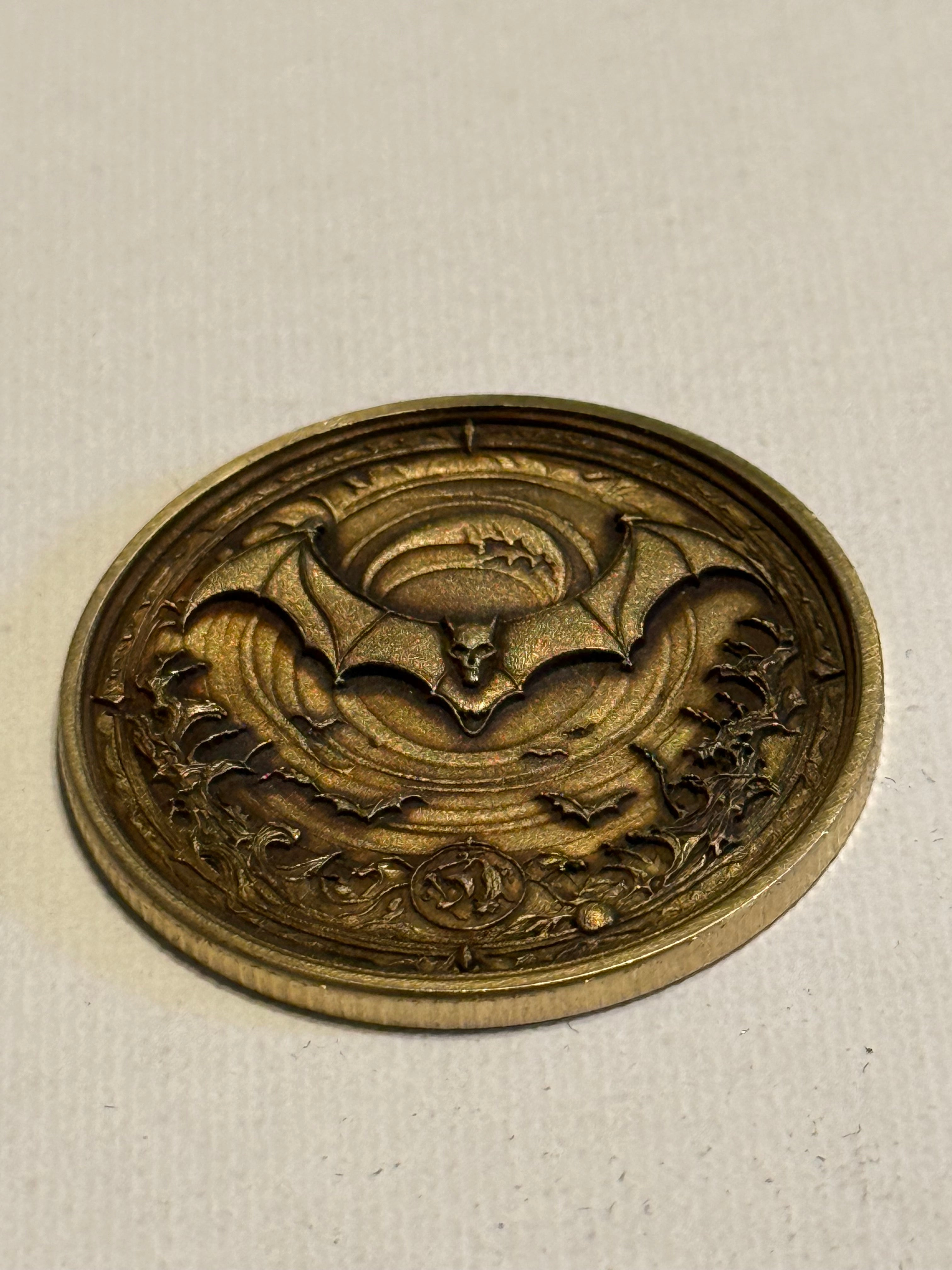 At Night We Rise Brass Coin